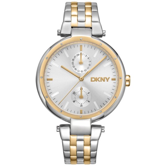DKNY Dameklokke DK1L066M0085 Downtown Multi Sølvfarget/Gulltonet DKNY Dameklokke DK1L066M0085 Downtown Multi Sølvfarget/Gulltonet