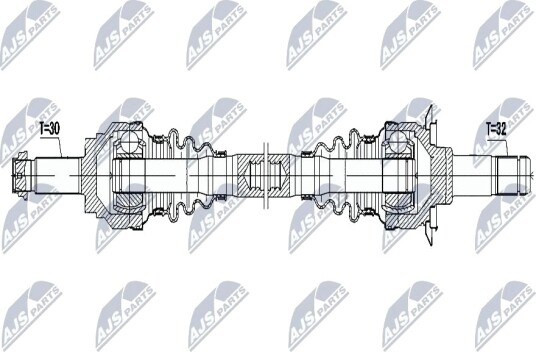 Nty Drivaksel NTY NPW BM 041 Nty Drivaksel NTY NPW BM 041