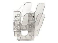 DURABLE FLEXIPLUS - Literaturholder - veggmonterbar - 2 rom - for A5 - gjennomsiktig
