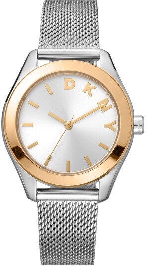 DKNY Dameklokke DK1L032M0045 Astoria Logo Sølvfarget/Stål Ø34 mm
