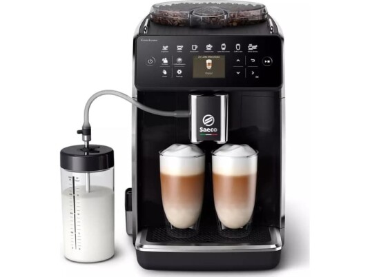 Saeco SM6480/00 Espressomaskin 1,8 l Kaffe bønner Malt Innebygd kaffekvern 1500 W Sort Sølv Saeco SM6480/00 Espressomaskin 1,8 l Kaffe bønner Malt Innebygd kaffekvern 1500 W Sort Sølv
