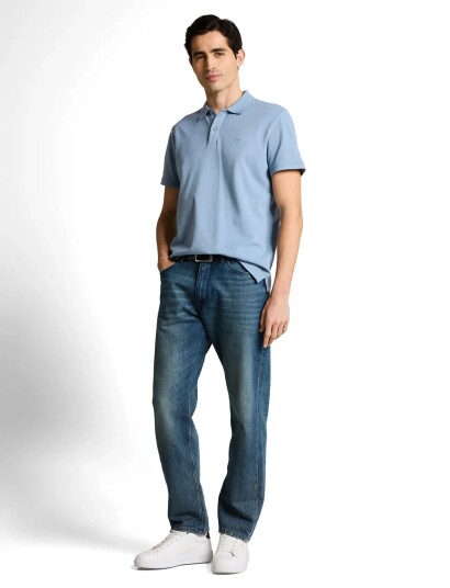 Tom Tailor Basic Polo With Contrast Blue L