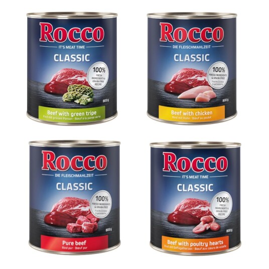Økonomipakke: Rocco Classic 24 X 800 G Blandet Pakke 1 4 Storfevarianter