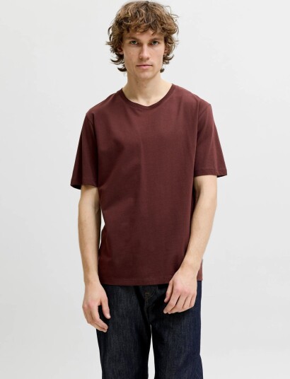 Jack & Jones Jjeorganic Basic Tee Ss O Neck Noos Brown XXL