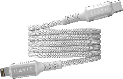 Havit 6939119077570 1 M Lightning Usb C Sølv Hvit 4 Mm China Havit 6939119077570 1 M Lightning Usb C Sølv Hvit 4 Mm China