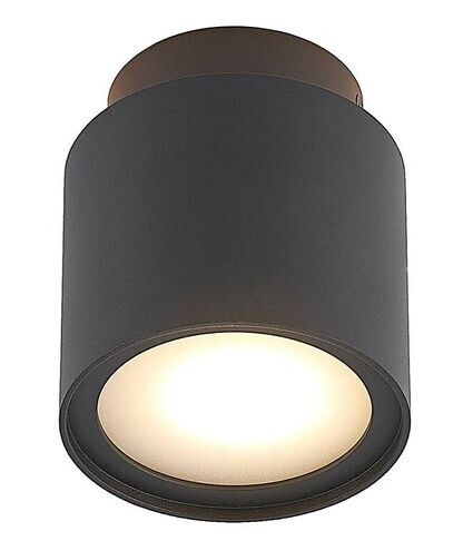 Arcchio Walisa LED-taklampe, melkeglass, svart