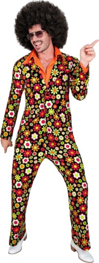 Widmann 60 talls Blomstrete Hippiekostyme til Mann X Large Widmann 60 talls Blomstrete Hippiekostyme til Mann X Large