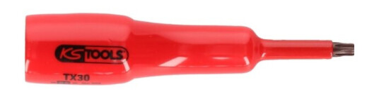 Ks Tools 117.2452, Stikkontakt, 1/2", 1 Hoder, Kromvanadiumstål, Din 3120, Iso 1174, Iec 60900, 106 G