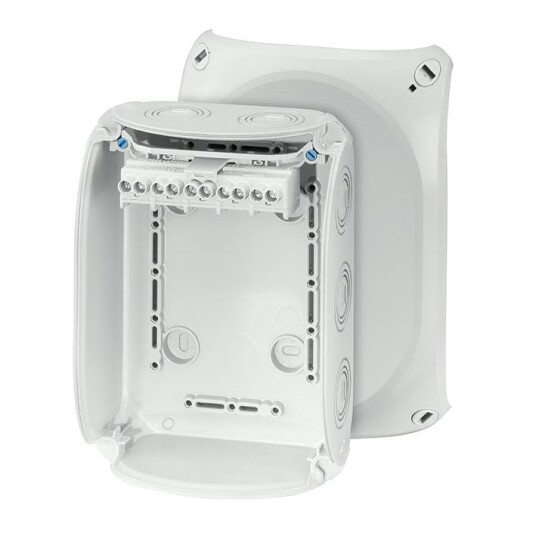 Hensel KF 1006 G Koblingsboks grå IP66 glassfiber 6 mm² 130x180 mm Installasjonsmaterial