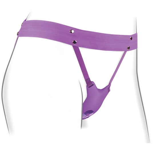 Fantasy For Her Ultimate Butterfly Strap on Vibrator Purple