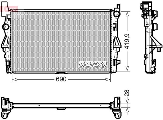 Radiator DENSO DRM17113