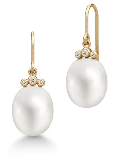 Julie Sandlau Lovina Øredobber 14 kt. Gull 0,05 ct. YG14-HKS751 - Dame