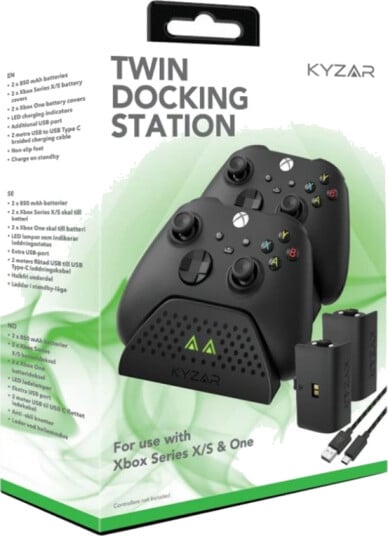 Kyzar Twin Docking Station for Xbox Series X/S - Tilbehør til spillekonsol - Microsoft Xbox One