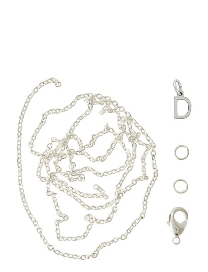 Me & My Box Letter D Sp With O-Ring, Chain And Clasp - Silver - ONE SIZE Me & My Box Letter D Sp With O-Ring, Chain And Clasp - Silver - ONE SIZE