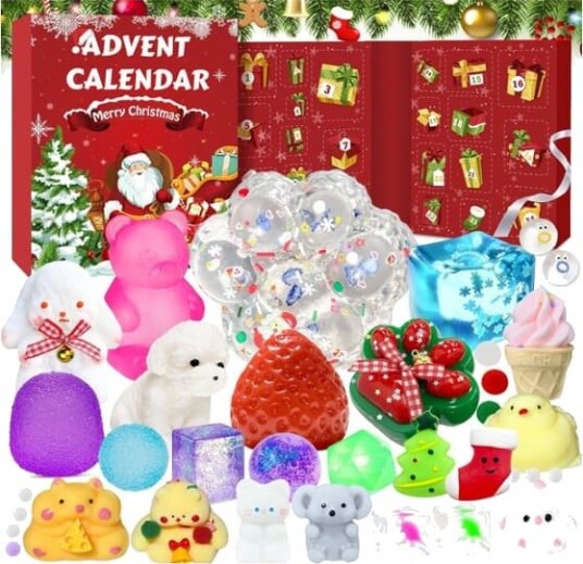 2026 Squishy Bao Bun Adventskalender – Klemmeoverraskelse