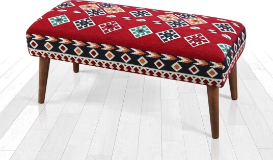 Crossett Sittepuff 91 cm Rød