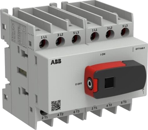 Abb Lastbryter OT16G1-6BS 6P 16A Bunn/DIN-skinne