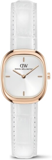 Rose Gold 24mm Watch Corta White croc | DW Rose Gold 24mm Watch Corta White croc | DW