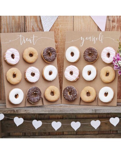 Ginger Ray Ginger Ray 2 stk Rustikke Treat Yourself Donut Smultringstativ 42x32 cm CW 209