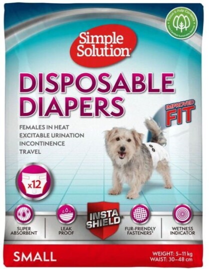 Simple Solution Disposable Hundebleier 12-pakk (S)