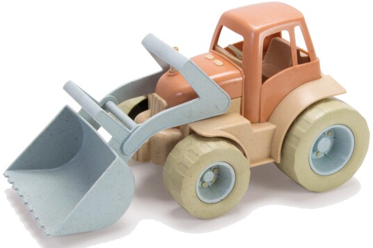 Dantoy BIO Plast Leketraktor Med Grabber 2+ År Blå Grabber