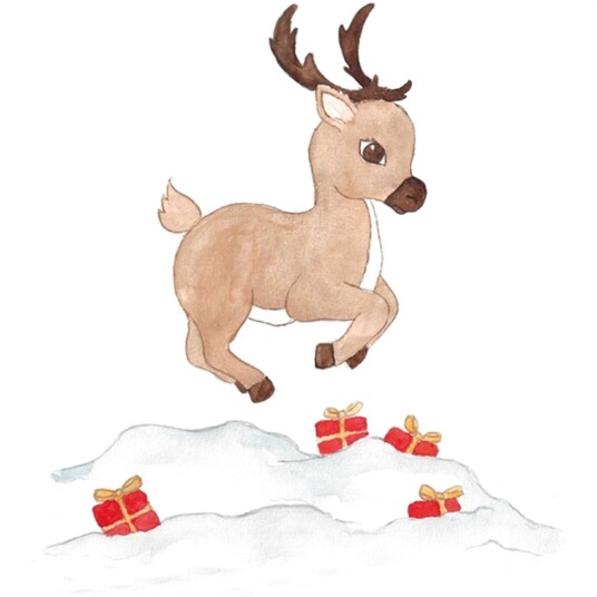 That"s Mine Wallstickers Rudolph Og Gaver Multi