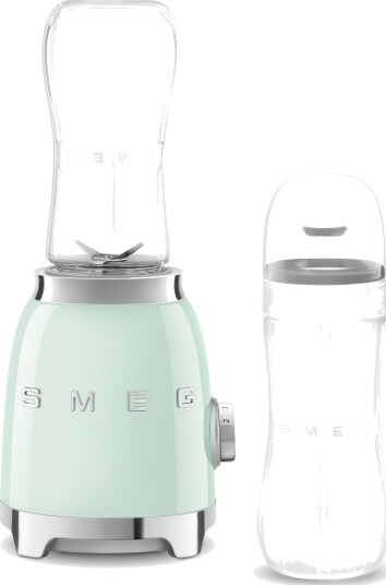 Smeg 50's Style Smoothieblender 600ml 300W med Tritanflasker, Pastellgrønn