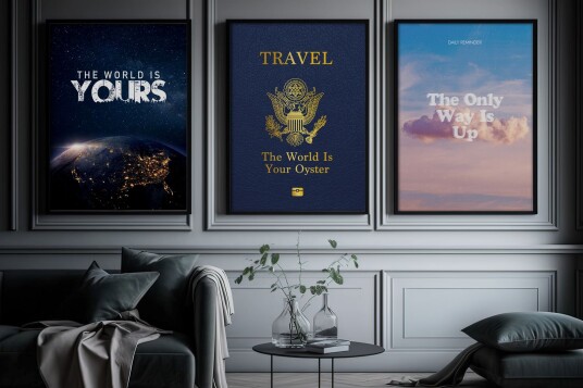Plakat Verden er din Sett med 3 Plakat Verden er din Sett med 3