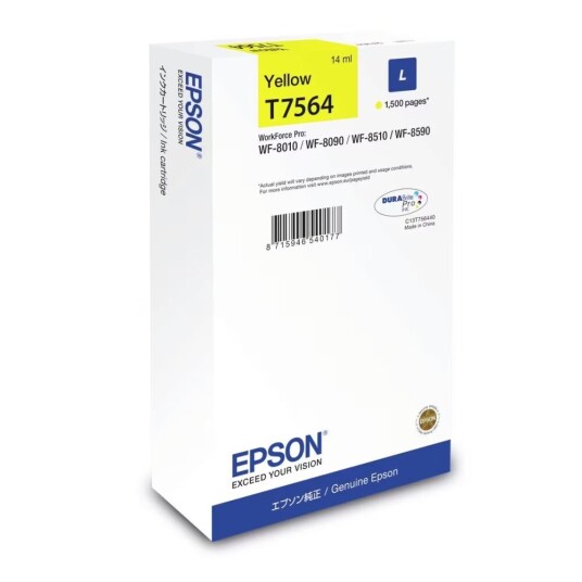 Original blekkpatron Epson C13T75644N Gul