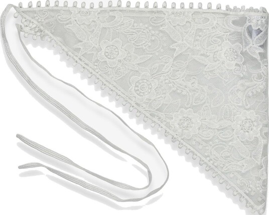 Pieces Pcasta J Wrap Lace Sarong - CLOUD DANCER - One Size