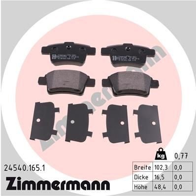 Bremseklosser ZIMMERMANN 24540.165.1