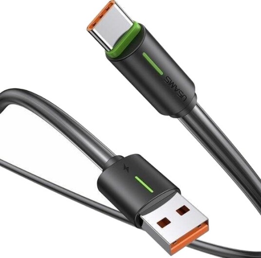 Usb-Kabel Usams Usb-A Til Usb-C 1 M Svart