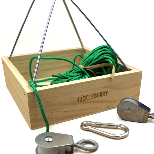 Huckleberry Heisesett med tau og karabinkrok Huckleberry Heisesett med tau og karabinkrok