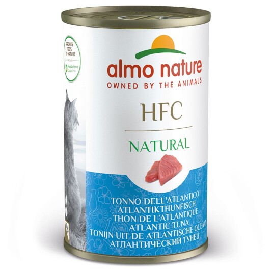 5 + 1 Gratis! 6 X 140 G Almo Nature Hfc Natural Atlantiktunfisk