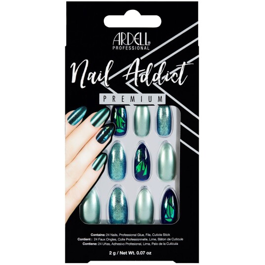 Ardell Nail Addict Green Glitter Chrome Ardell Nail Addict Green Glitter Chrome