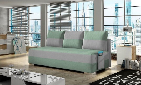 Sofa Eltap Atila 200x83x92 cm Soro 34 Soro 83 Grønn Hvit