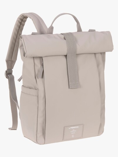 LÄSSIG Stelleryggsekk Rolltop Up Backpack taupe LÄSSIG Stelleryggsekk Rolltop Up Backpack taupe
