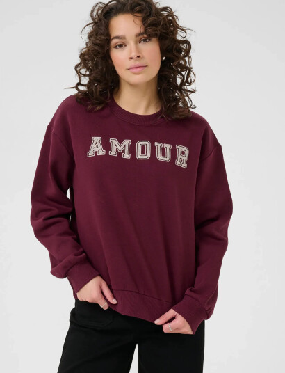 Kaffe Kaelenora Sweatshirt - Burgundy - S Kaffe Kaelenora Sweatshirt - Burgundy - S