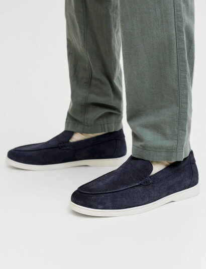 Jack & Jones Jfwslim Suede Loafer Navy 45