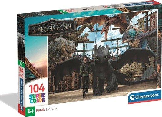Clementoni How To Train Your Dragon 2025 puzzle 104 pieces 2D Puslespill