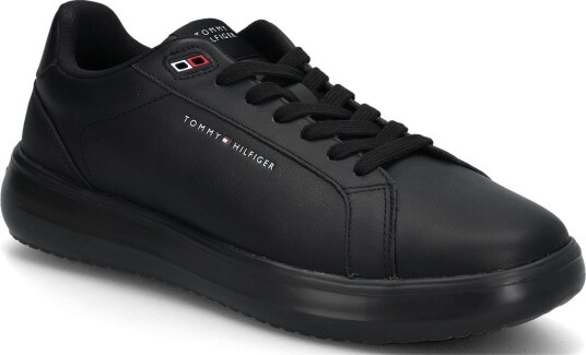 Tommy Hilfiger Light Chunky Leather Sneaker TRIPLE BLACK 45 Tommy Hilfiger Light Chunky Leather Sneaker TRIPLE BLACK 45