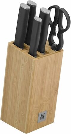 WMF Kineo knivblokk 4 kniver og 1 saks