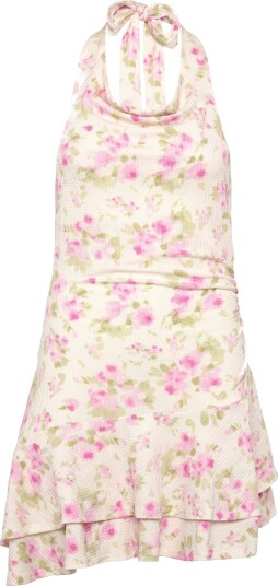 Gina Tricot Halterneck Mini Dress Cream L