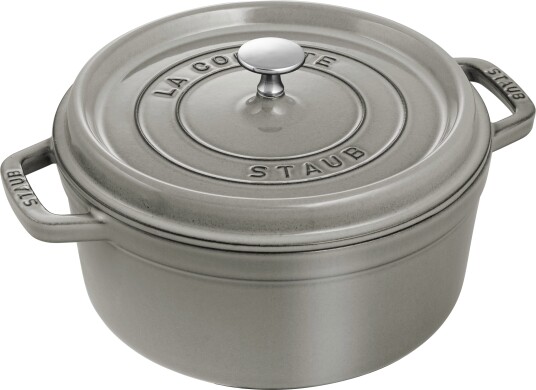 Staub - La Cocotte rund gryte 26 cm 5,2L grå 1721250-03-0 Staub - La Cocotte rund gryte 26 cm 5,2L grå 1721250-03-0