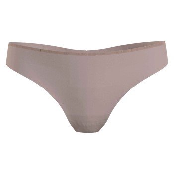 Tommy Hilfiger Truser Essential Invisible Thong Beige Large Dame Tommy Hilfiger Truser Essential Invisible Thong Beige Large Dame