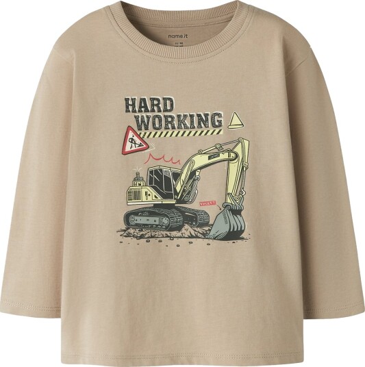 Name It Genser NmmVeldo Sesam/Hardtarbeidende Name It 4 år 104 Genser Beige
