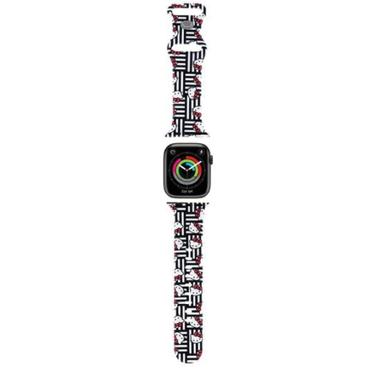 Hello Kitty Silikonreim til Apple Watch 38/40/41mm Svart/Hello Kitty hoder