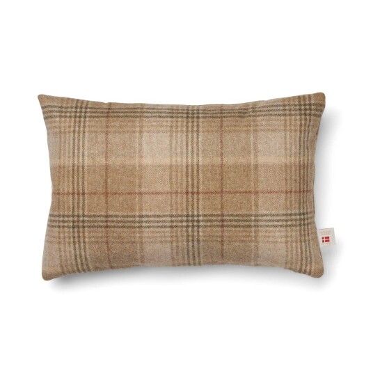 Natures Collection Checked Collection Ullpute Dobbeltsidig 34x52 cm Sand Beige Natures Collection Checked Collection Ullpute Dobbeltsidig 34x52 cm Sand Beige
