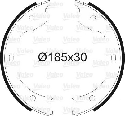 Bremseskosett håndbrems VALEO 562805