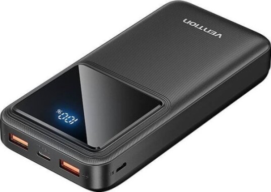 Vention Powerbank FHLB0 20000 mAh Svart USB-C & Micro-USB 22,5W